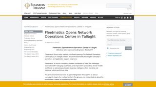 
                            11. Engineers Ireland - Fleetmatics Opens Network Operations Centre ...