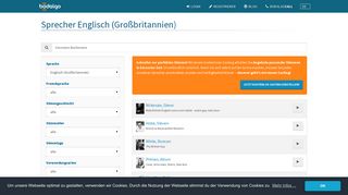 
                            9. Englisch (Großbritannien)e Sprecher jetzt finden & buchen | bodalgo.