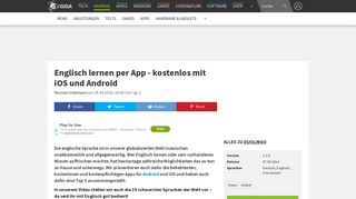 
                            11. Englisch lernen per App – kostenlos mit iOS und Android – GIGA