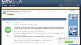 
                            1. Englische Tastatur beim Anmeldefenster - Windows Server Forum ...