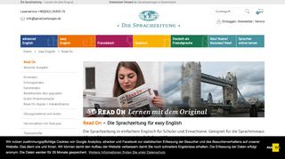 
                            1. Englische Zeitschrift für Schüler – Sprachzeitung Read On