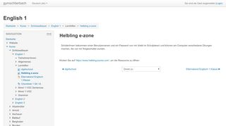
                            3. English 1: Helbling e-zone - lernplattform.schule.at