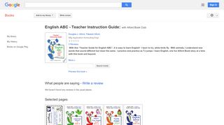 
                            9. English ABC - Teacher Instruction Guide: with Alford Book Club