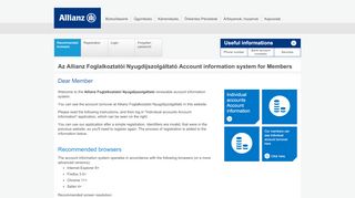 
                            12. English Account information | Allianz