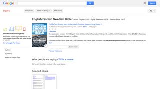 
                            5. English Finnish Swedish Bible: World English 2000 - Pyhä Raamattu ...