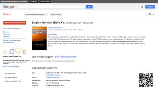 
                            12. English German Bible XV: World English 2000 - Menge 1926