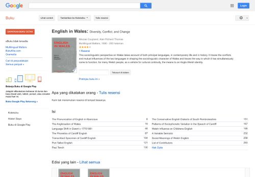 
                            11. English in Wales: Diversity, Conflict, and Change