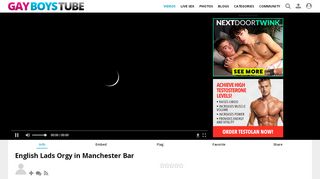 
                            12. English Lads Orgy in Manchester Bar | GayBoysTube