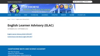 
                            7. English Learner Advisory (ELAC)