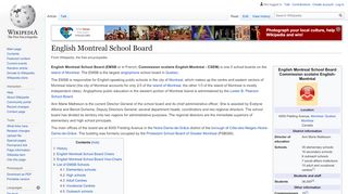 
                            7. English Montreal School Board - Wikipedia