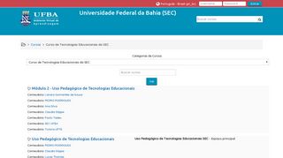 
                            6. English - Moodle UFBA: Curso de Tecnologias Educacionais da SEC