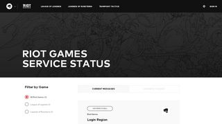 
                            8. English - Service Status - League of Legends