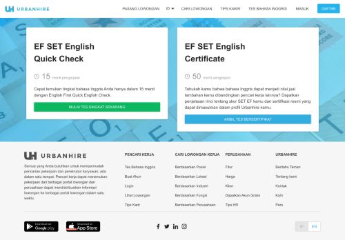 
                            7. English Test | Urbanhire