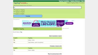 
                            1. English to Tagalog: log | Tagalog Translation