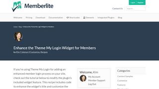 
                            1. Enhance the Theme My Login Widget for Members | Memberlite