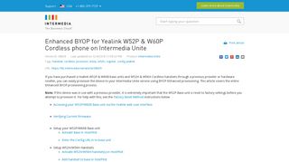 
                            9. Enhanced BYOP for Yealink W52P & W60P Cordless phone on ...