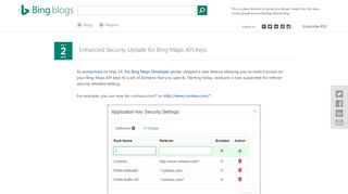 
                            11. Enhanced Security Update for Bing Maps API Keys | Maps Blog