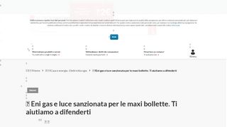 
                            12. Eni gas e luce sanzionata per le maxi bollette. Ti aiutiamo a difenderti ...