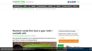 
                            10. Eni: numero verde, contatti e assistenza clienti luce e gas - Energia