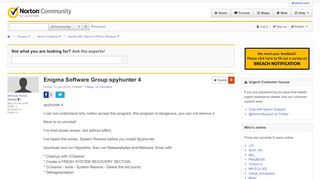 
                            10. Enigma Software Group spyhunter 4 | Norton Community