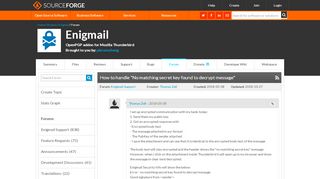 
                            9. Enigmail / Forum / Enigmail Support:How to handle 