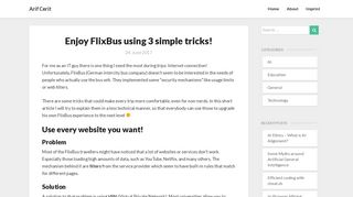 
                            12. Enjoy FlixBus using 3 simple tricks! - Arif Cerit