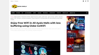 
                            10. Enjoy Free WiFi in All Ayala Malls with less buffering using Globe ...
