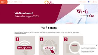 
                            3. Enjoy wifi onboard the TGV - OUI.sncf