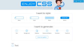 
                            9. EnjoyCSS: Online CSS3 Code Generator With a Simple Graphical ...