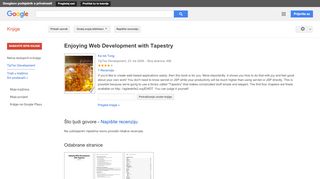 
                            10. Enjoying Web Development with Tapestry - Rezultati Google Books