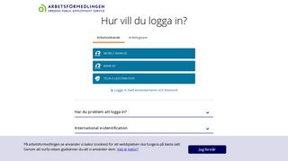 
                            2. Enkel inloggning till arbetsförmedlingen.se - Arbetsförmedlingen