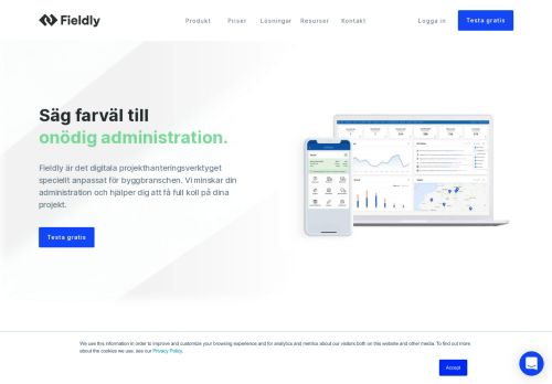 
                            3. Enklare projekthantering för smartare byggbolag - Fieldly(SE)