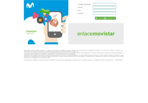 
                            10. Enlace Movistar - Inicie sesión