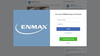 
                            10. ENMAX Energy - Make your life easier. Sign in and take... | Facebook