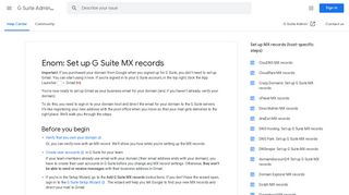 
                            10. Enom: Set up G Suite MX records - G Suite Admin Help - Google Support
