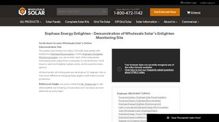 
                            11. Enphase Energy Demonstration - Wholesale Solar
