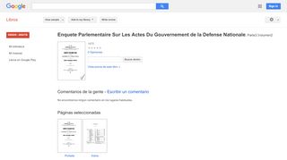 
                            10. Enquete Parlementaire Sur Les Actes Du Gouvernement de la Defense ... - Resultado de Google Books