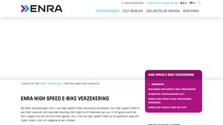 
                            12. ENRA high speed E-bike verzekering - ENRA verzekeringen bv