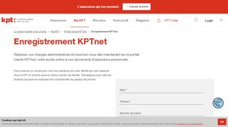 
                            6. Enregistrement KPTnet – KPT