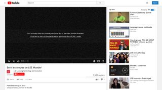 
                            6. Enrol in a course on LSE Moodle! - YouTube