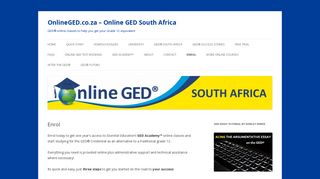 
                            6. Enrol - OnlineGED.co.za - Online GED South Africa