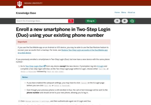 
                            12. Enroll a new smartphone in Two-Step Login (Duo) using your ...