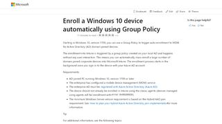 
                            5. Enroll a Windows 10 device automatically using Group Policy ...