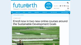 
                            8. Enroll now in two new online courses around the Sustainable ...