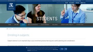 
                            4. Enrolling in subjects : Students - Student.unimelb - University of ...