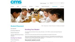 
                            12. Enrolling Your Student - Charlotte-Mecklenburg Schools