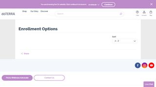 
                            2. Enrollment Options - dōTERRA Product Line | doTERRA Essential Oils