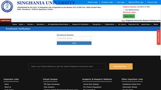 
                            3. Enrollmentverification - Singhania University