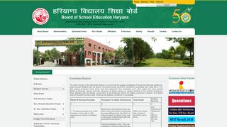 
                            1. Enrolment Branch | Board of School Education Haryana