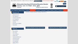 
                            1. Enrolment of Students admitted in Academic Year 2014-15 - msbte